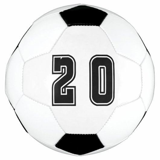 nummer 20 voetbal (Voorkant)