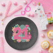 Nummer 21 21e verjaardag van de partij bij het Jub Papieren Bordje (Feest)