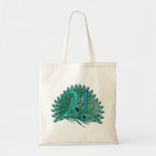 Nummer 21-21e verjaardagsdag-21e jaartassen tote bag (Voorkant)