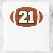 Nummer 21 Football Sticker (Tas)