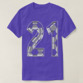 Nummer 21 Jersey 21 Moeder Speler Fan T-shirt (Design voorkant)