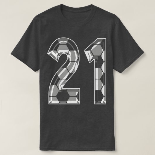 Nummer 21 Jersey 21 Moeder Speler Fan T-shirt (Design voorkant)