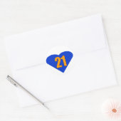Nummer 21 ronde sticker (Envelop)