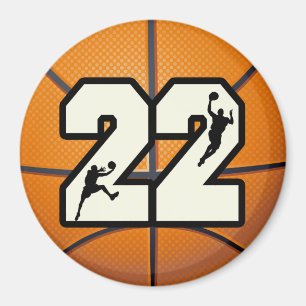Nummer 22 Basketball Magneet