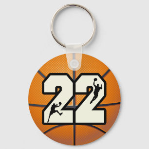 Nummer 22 Basketball Sleutelhanger