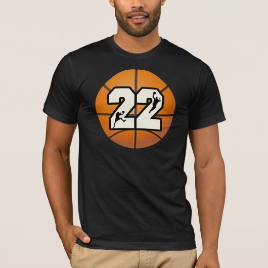 Nummer 22 Basketball T-shirt (Voorkant)