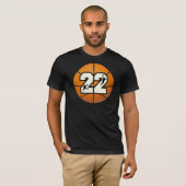 Nummer 22 Basketball T-shirt (Voorkant volledig)