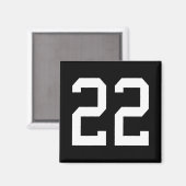 Nummer 22 Byck Design Voetbaltraining  Magneet (Voorkant / Achterkant)