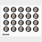 Nummer 22 Dat is mijn meisje #22 Bysketbyll Mo Ronde Sticker (Vel)