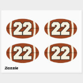 Nummer 22 Football Sticker (Vel)