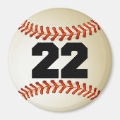 Nummer 22 Honkbal Magneet (Voorkant)