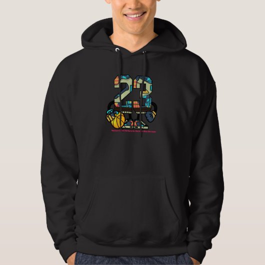 Nummer 23 2 Air Biohack 1s Hoodie (Voorkant)