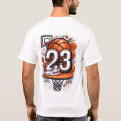 Nummer 23 basketbal T-shirt (Achterkant)