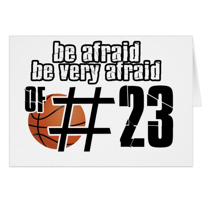 Nummer 23 Basketball design (Voorkant Horizontaal)