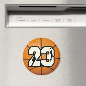Nummer 23 Basketball Magneet (Insitu (Vaatwasser))