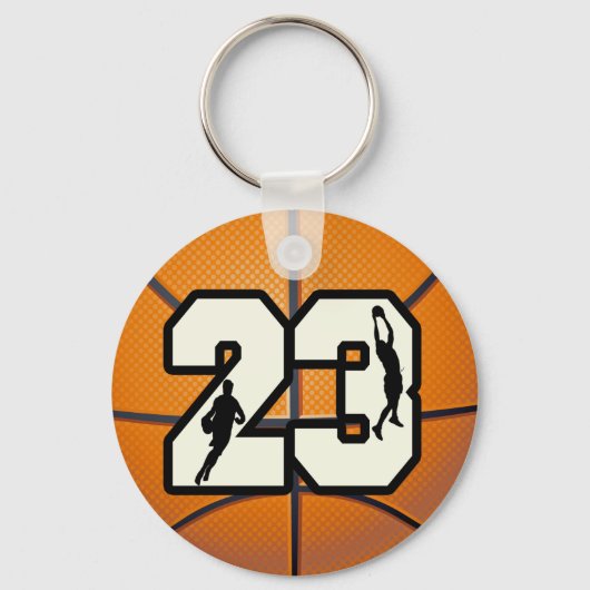 Nummer 23 Basketball Sleutelhanger (Voorkant)