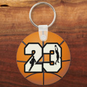 Nummer 23 Basketball Sleutelhanger (Voorkant)