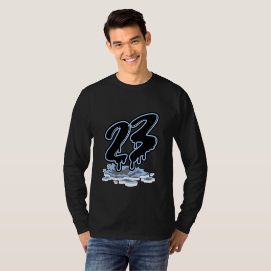 Nummer 23 Dripping Sneaker Match 4 University Blue T-shirt (Voorkant volledig)
