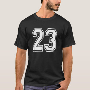 Nummer 23 genummerd uniform sport jersey team 23e t-shirt