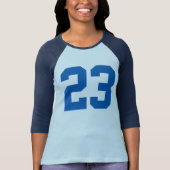 nummer 23-shirt ontwerp wijzigingsnummer t-shirt (Voorkant)