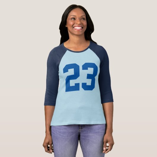 nummer 23-shirt ontwerp wijzigingsnummer t-shirt (Voorkant volledig)