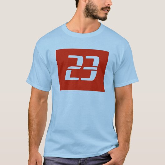 Nummer 23 T-shirt ontwerp (Voorkant)