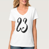 Nummer-23 T-shirt ontwerp 23 23 (Voorkant)