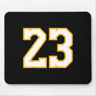 Nummer 23 voor en Byck Bysketbyll Jersey Paarse Muismat