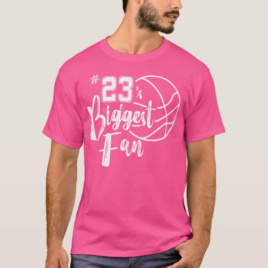 Nummer 23's grootste fan Shirt basketbalspeler Mo (Voorkant)