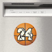 Nummer 24 Basketball Magneet (Insitu (Vaatwasser))