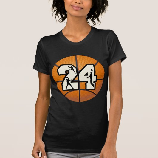 Nummer 24 Basketball T-shirt (Voorkant)