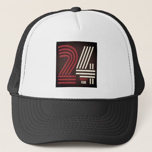 Nummer 24 Design Unisex Truckers Pet (Voorkant)