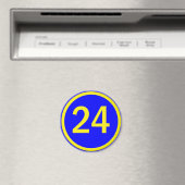 nummer 24 in een cirkel magneet (Insitu (Vaatwasser))
