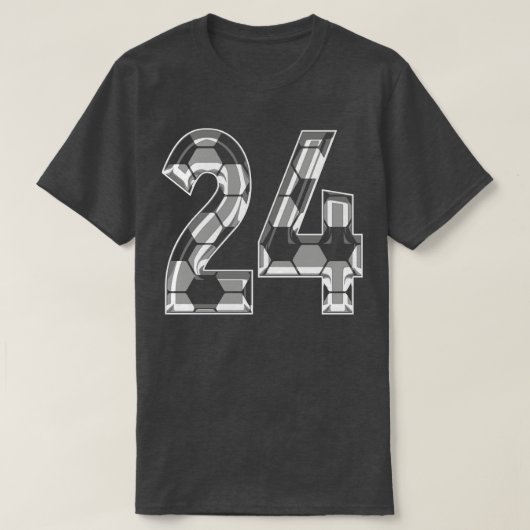 Nummer 24 Jersey 24 Moeder Speler Fan T-shirt (Design voorkant)