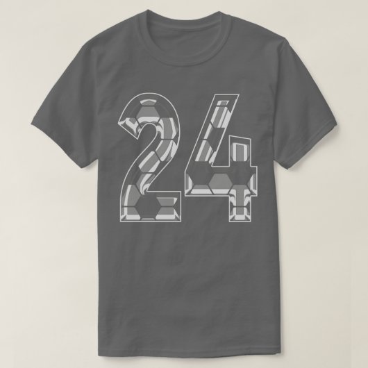 Nummer 24 Jersey 24 Moeder Speler Fan T-shirt (Design voorkant)