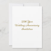 Nummer 25 Aangepaste foto bruiloft Jubileum Kaart (Achterkant)