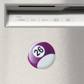 Nummer 26 Billiards Ball Magneet (Insitu (Vaatwasser))