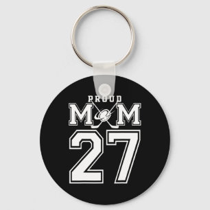Nummer 27 Aangepast Trots Hockey Moeder Gepersonal Sleutelhanger