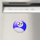 Nummer 27 biljartbal magneet (Insitu (Vaatwasser))