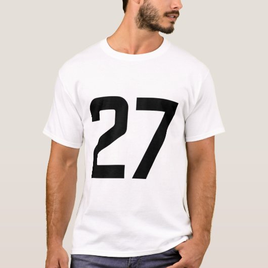 NUMMER 27 T-SHIRT (Voorkant)