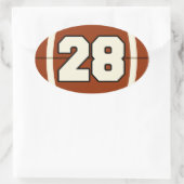 Nummer 28 Football Sticker (Tas)