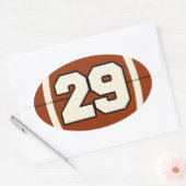 Nummer 29 Football Sticker (Envelop)