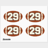 Nummer 29 Football Sticker (Vel)