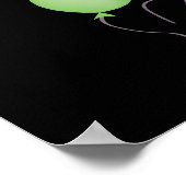 Nummer 2 ballonnen Vervalbanner van verjaardagsfee Poster (Hoek)