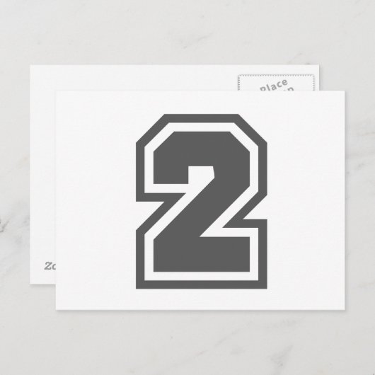 Nummer 2 briefkaart (Voorkant / Achterkant)