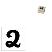 Nummer 2 journaling knutselwerk rubberstempel (Gestempeld)