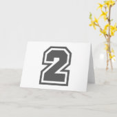 Nummer 2 kaart (Gele Bloem)