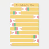 Nummer 2 Pencils Personalized Teacher Appreciation Post-it® Notes (Voorkant)