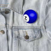Nummer 2 Poolbal Knop Ronde Button 5,7 Cm (In situ)