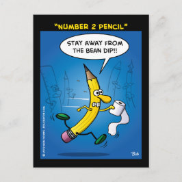 "Nummer 2 potlood" Briefkaart